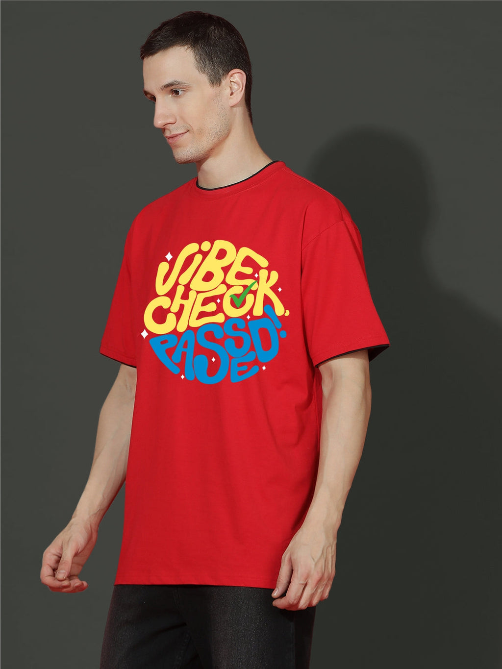 Breezer Tribe Oversized Printed Drop Shoulder T-Shirt