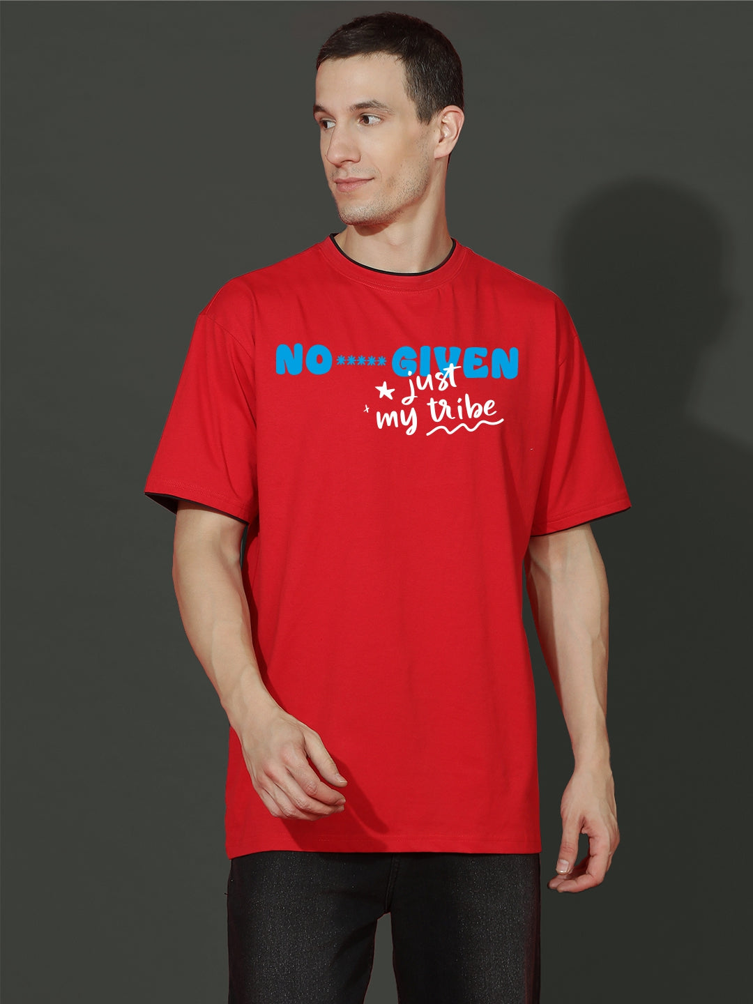 Breezer Tribe Oversized Printed Drop Shoulder T-Shirt