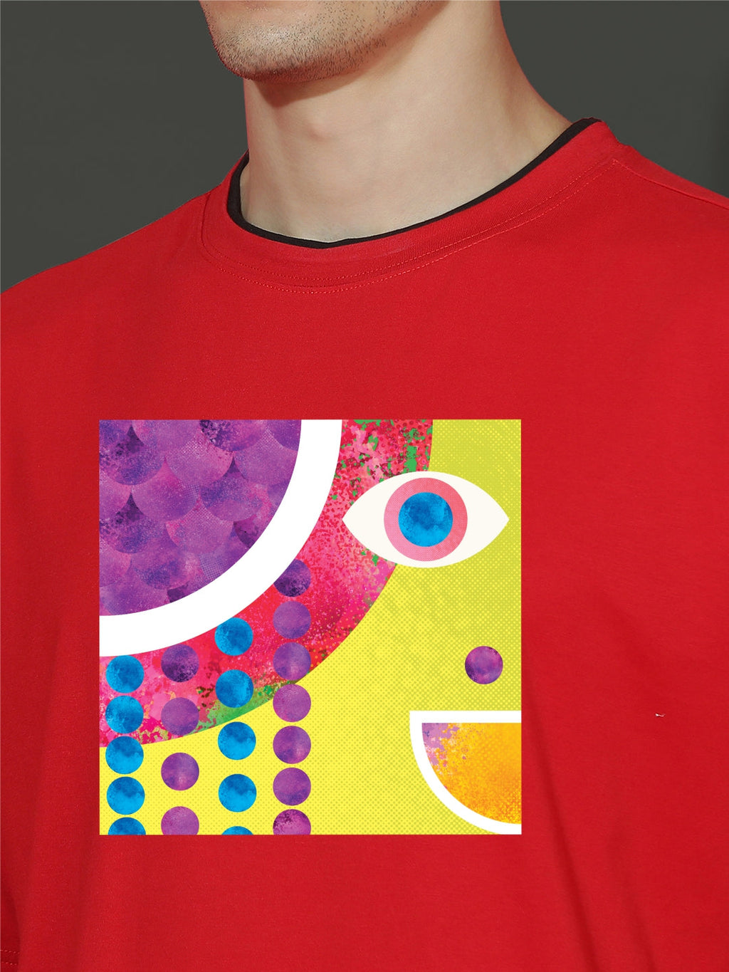 Breezer Tribe Oversized Printed Drop Shoulder T-Shirt