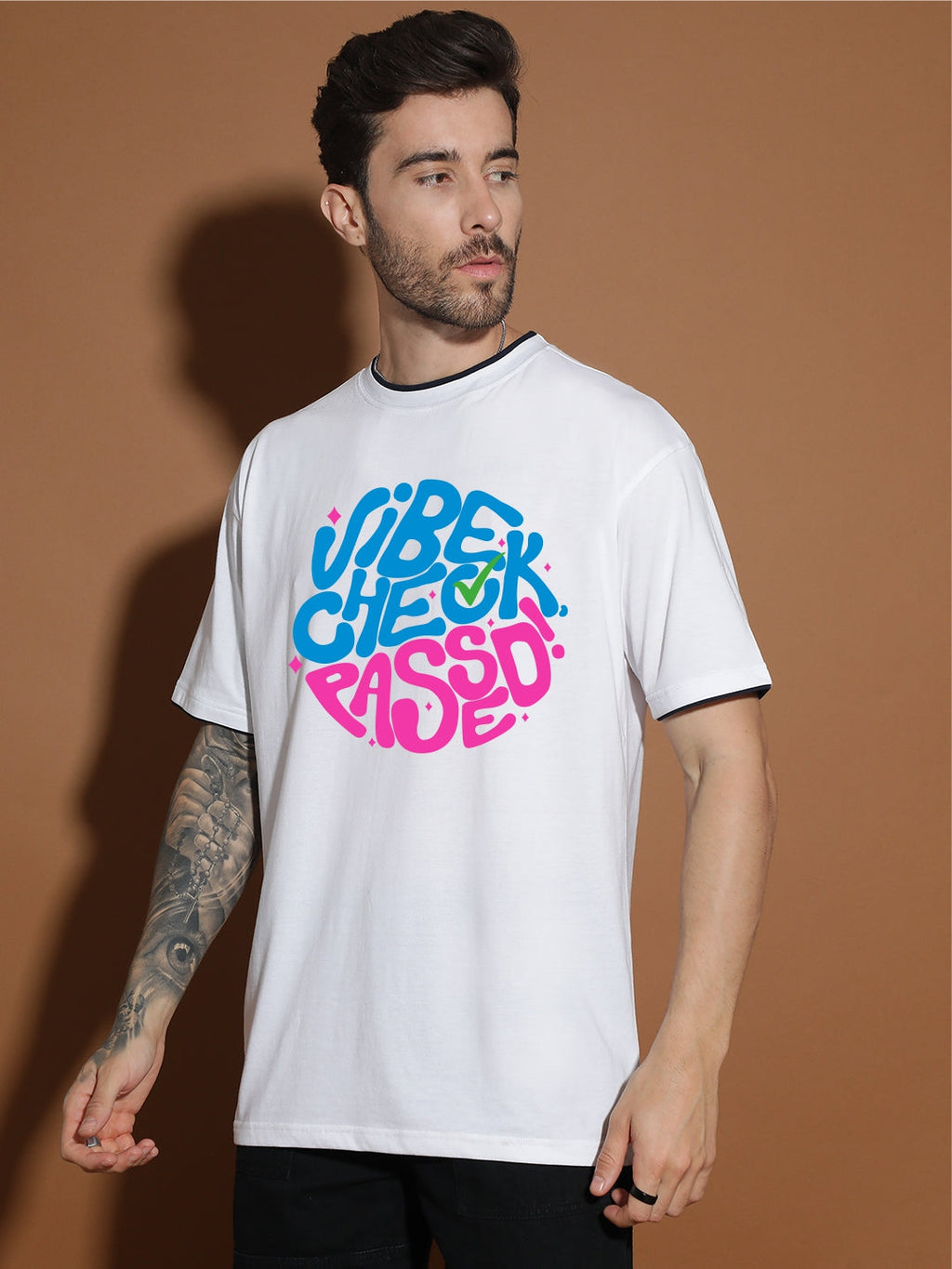 Breezer Tribe Oversized Printed Drop Shoulder T-Shirt