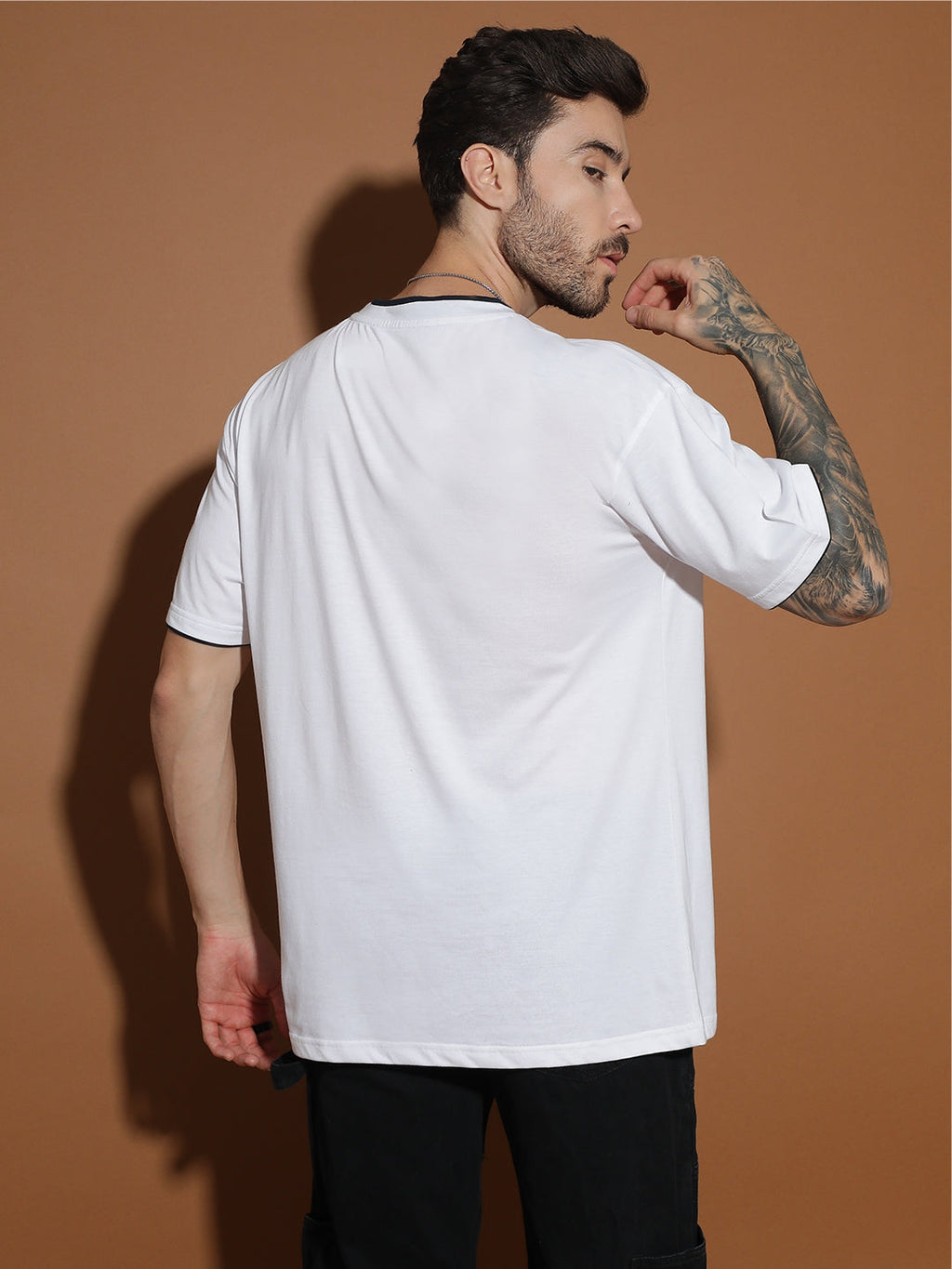 Breezer Tribe Oversized Printed Drop Shoulder T-Shirt