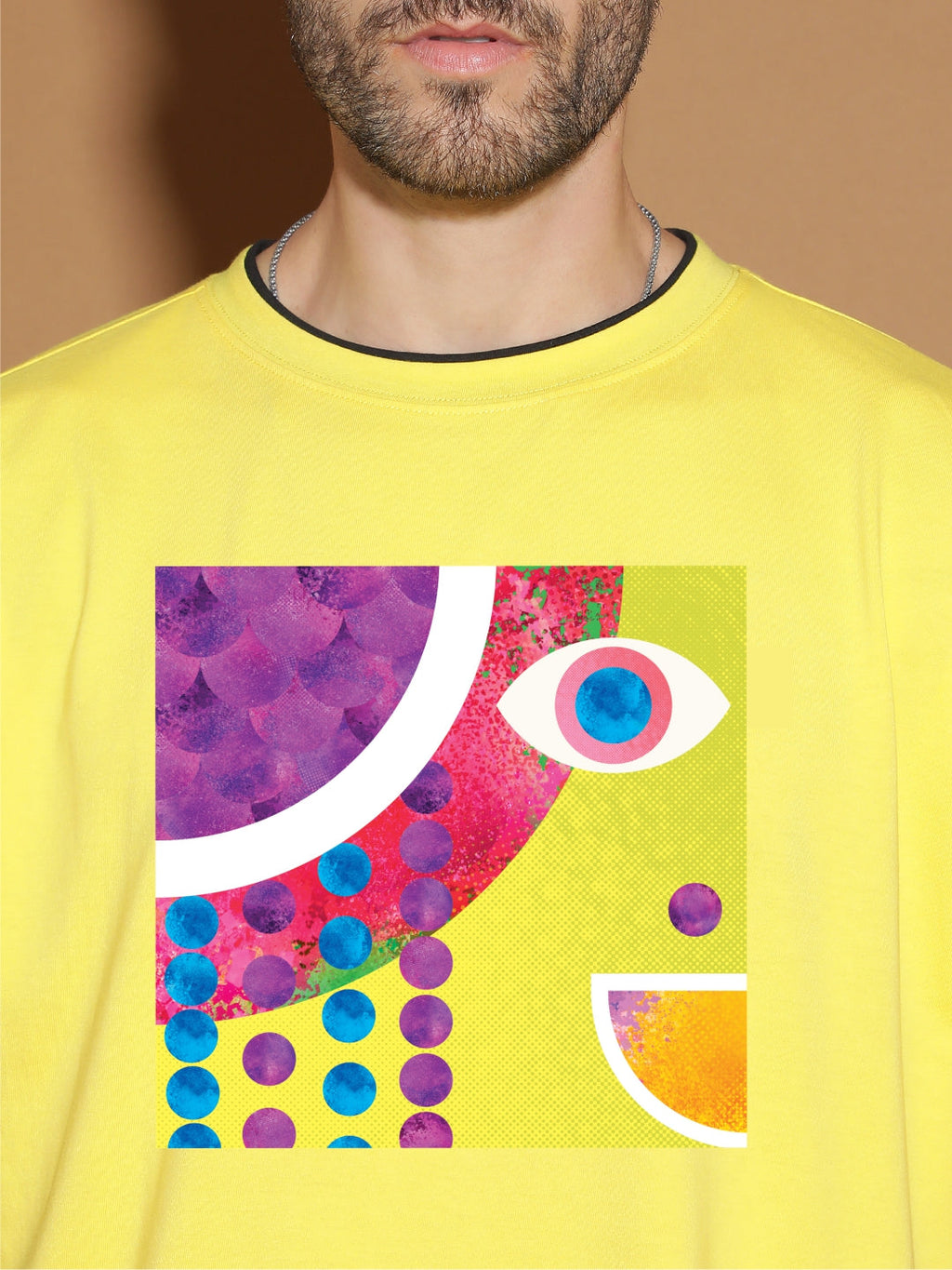 Breezer Tribe Oversized Printed Drop Shoulder T-Shirt