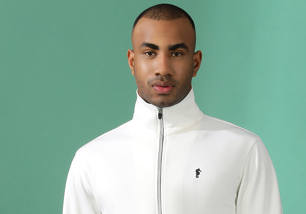4-Way Stretch Poly Lycra Slim Fit Full Sleeve Sports Scuba Jacket