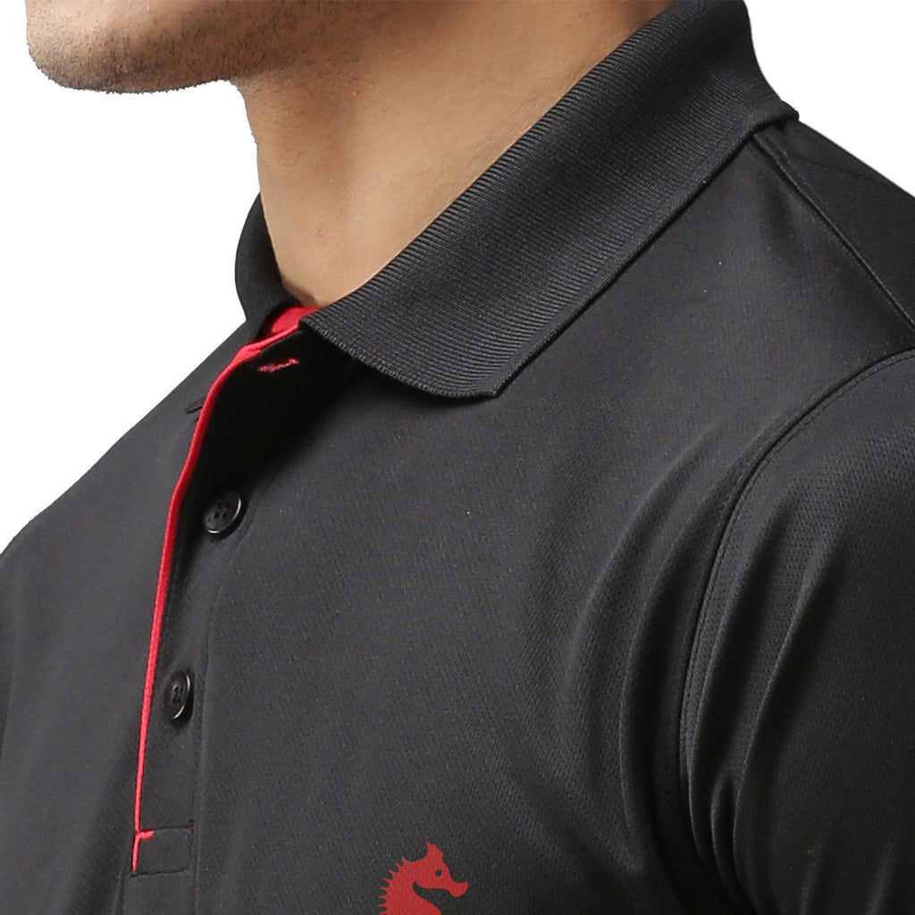 Slim Fit Polo Neck Half Sleeve T-Shirt