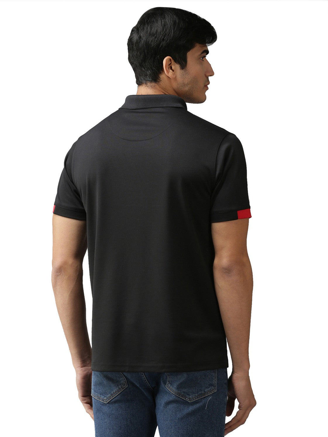 Slim Fit Polo Neck Half Sleeve T-Shirt