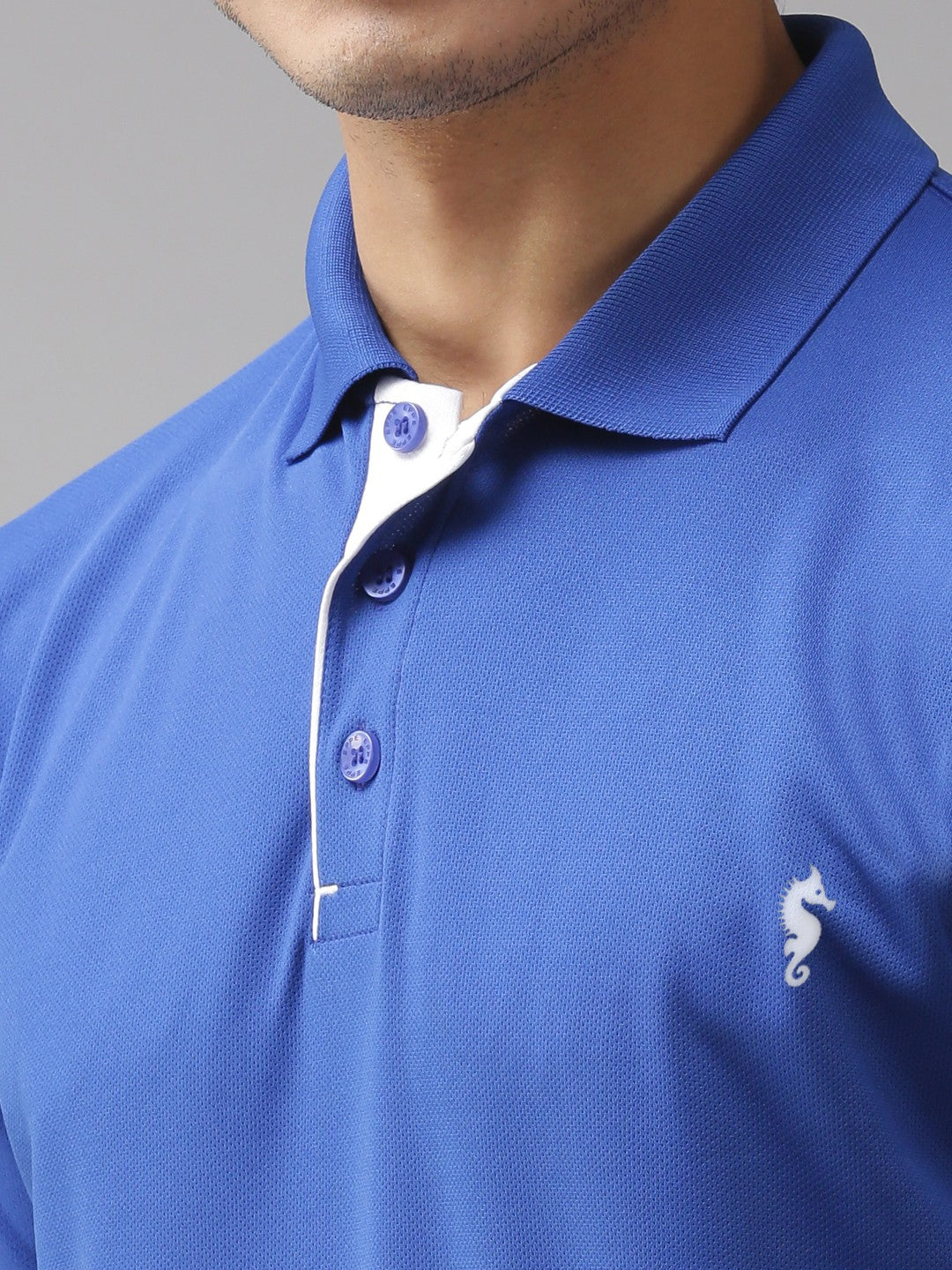 Slim Fit Polo Neck Half Sleeve T-Shirt