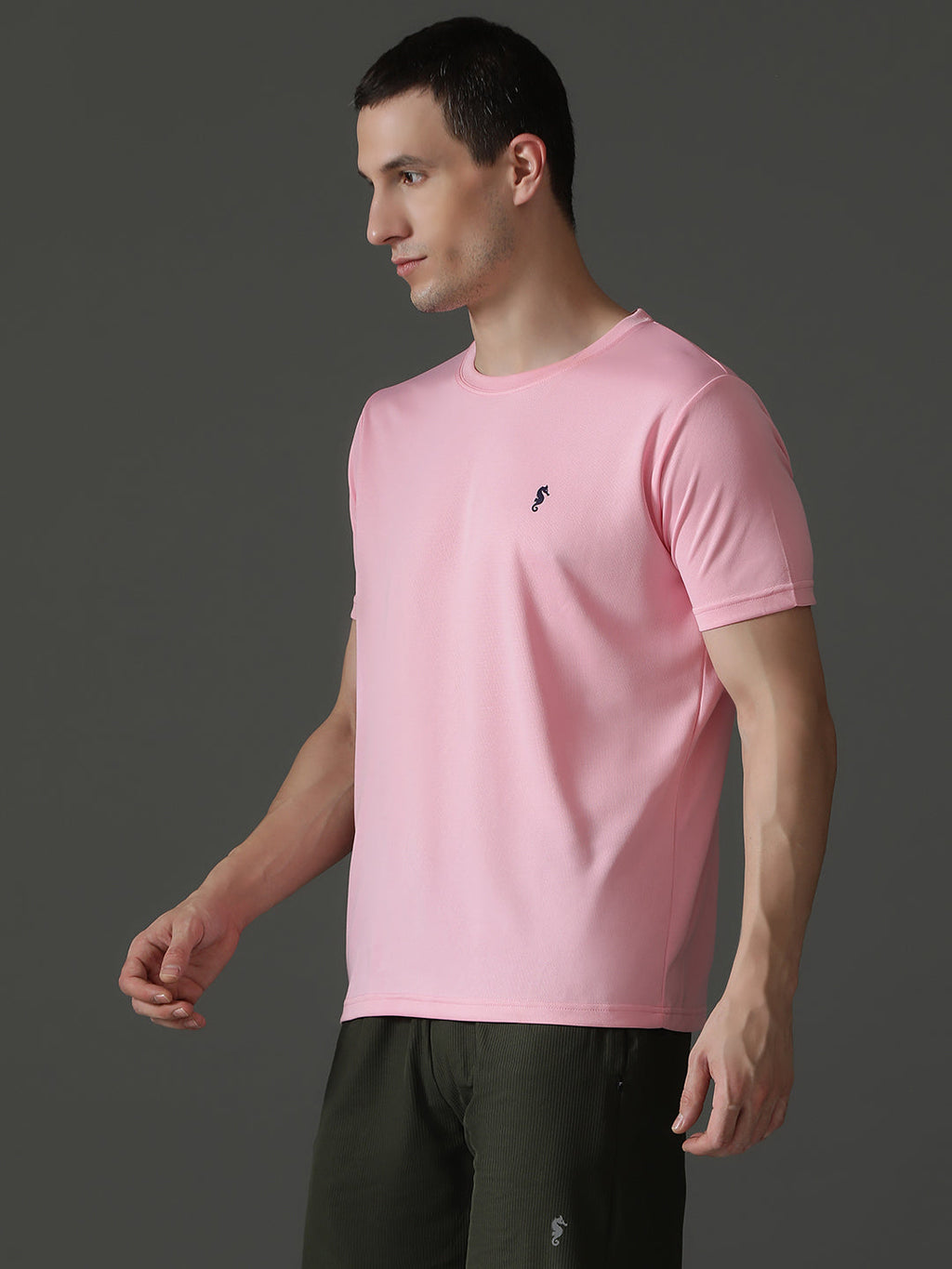 Round Neck Half Sleeve Slim Fit Casual Wear T-Shirt