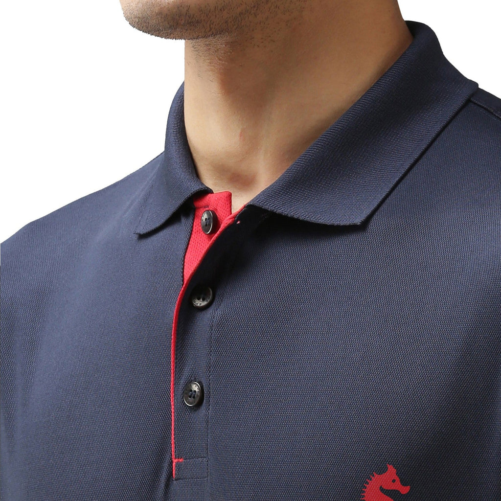 Slim Fit Polo Neck Half Sleeve T-Shirt