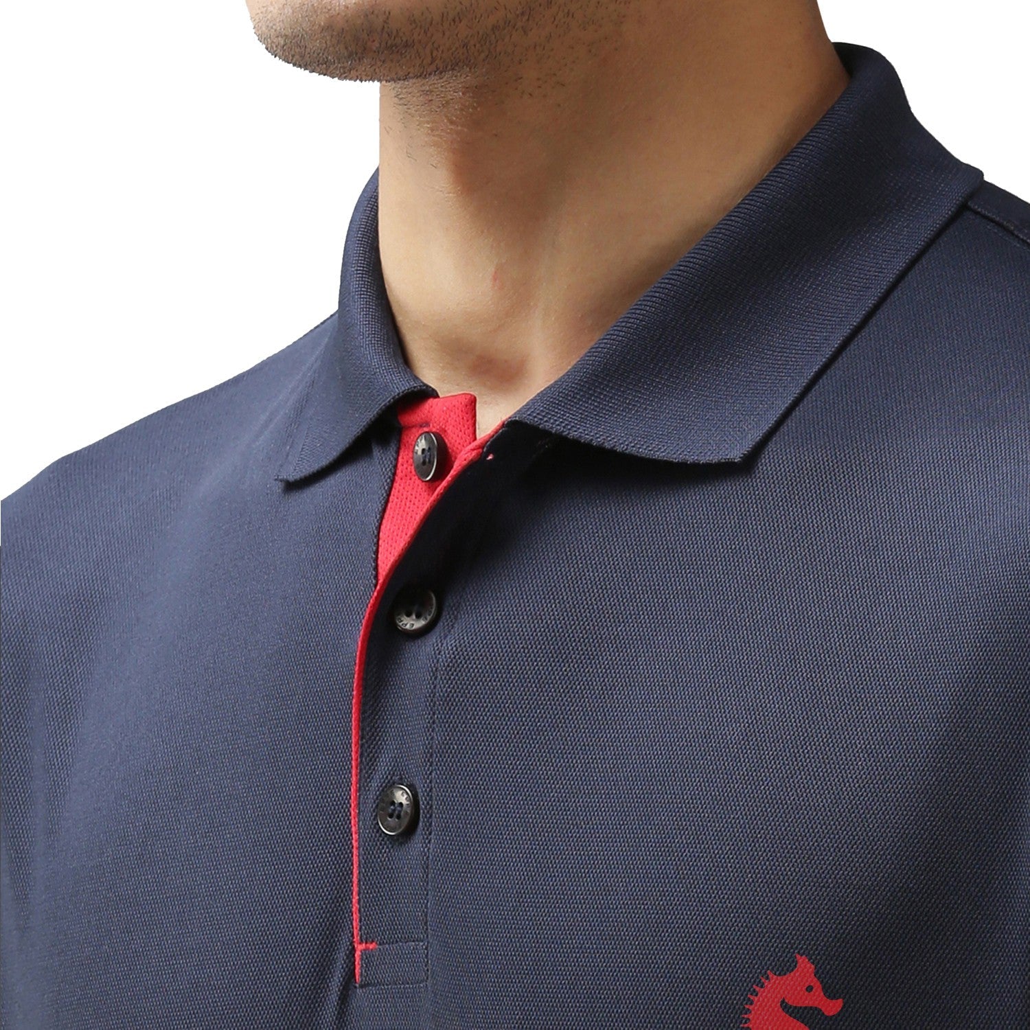 Slim Fit Polo Neck Half Sleeve T-Shirt
